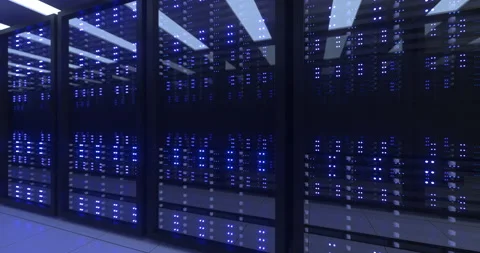 Server room datacenter crypto currency mining farm Stock Footage 153057698