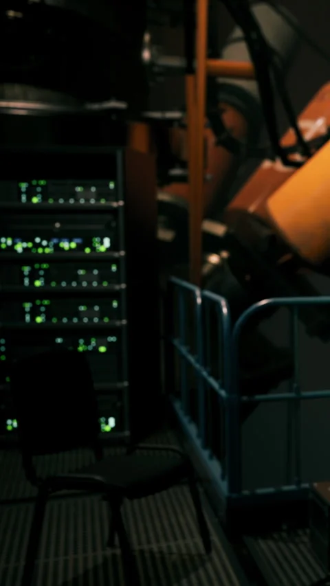 Server room with equipment and tools used for data processing tasks Stock Footage 342107197