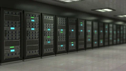 Server room Stock Footage 76825606