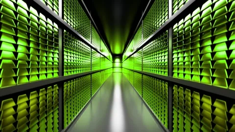 Server room housing advanced quantum computing technology 库存影片 310791000