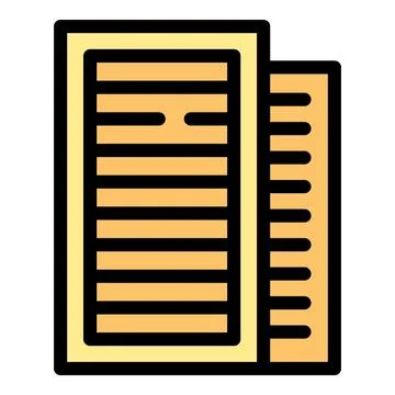 Server room icon illustrating data storage or server farm イラスト素材