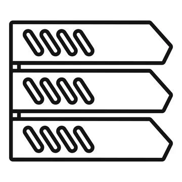 Server room icon showing data storing devices Stock Illustration