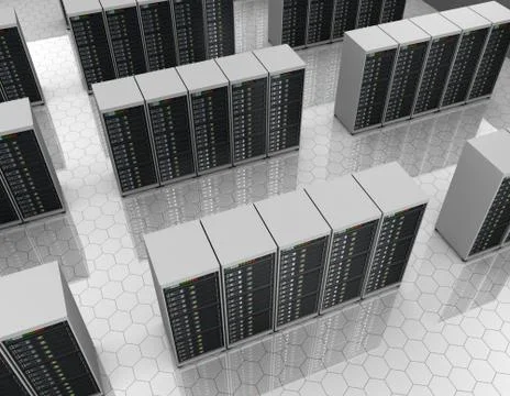 Server room Illustrazione stock