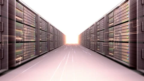 Server Room Loop Stock Footage 241328727