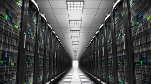 Server Room in a loop video Stock Footage 241631397