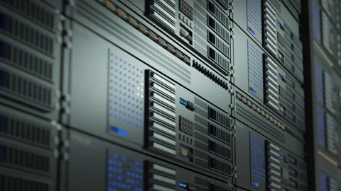 Server Room Looping video Stock Footage 254528379