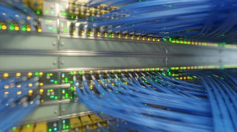 Server room network.  loop ready 3drendering Stock Footage 63287162