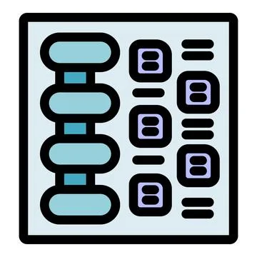 Server room performing data backup and restore operations Stock Illustration