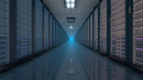 Server room seamless looping Video stock 88571971