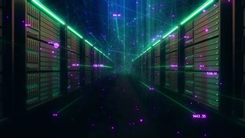 Server Room Technology Stock Footage 247167385