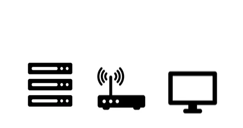 Server Router Computer Animation Stock Footage 106438209