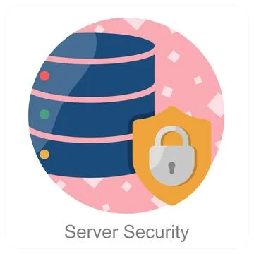 Server Security Stock Illustration