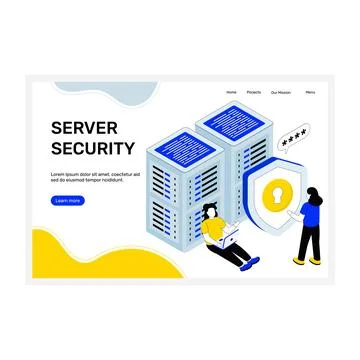 Server Security Stock Illustration