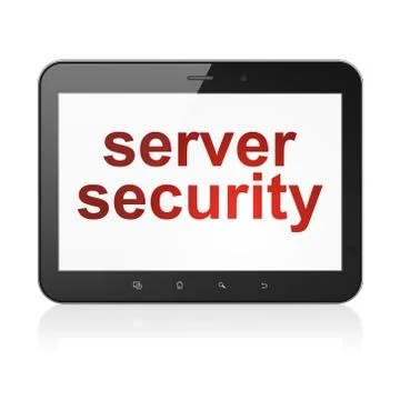 Server Security on tablet pc computer Stock-Illustration