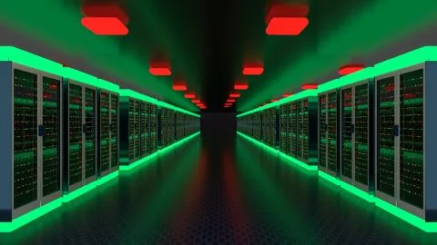 Server. Servers room data center. Backup, hosting, mainframe, farm and computer Stock Illustration