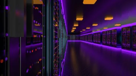 Server. Servers room data center. Backup, hosting, mainframe, farm and computer Illustrazione stock