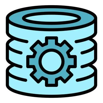Server settings icon vector flat 스톡 일러스트