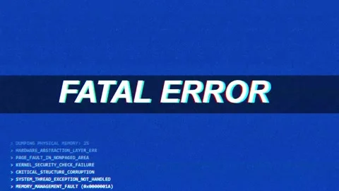 Server signal error page screen with glitch effect Stock Footage 327722784