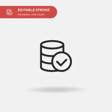 Server Simple vector icon. Illustration symbol design template for web mobile Stock Illustration