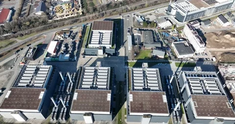 Server space, datacenter, computing center, server space, technology and IT Stock Footage 307874869