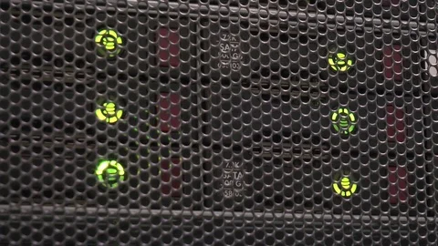 Server with Spinning Lights 스톡 동영상 84284531