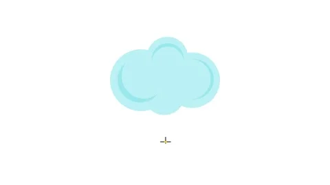 A server stands prominently with a fluffy cloud in the background, symboliz.. Stock Footage 332199089