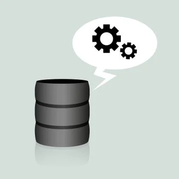 Server Storage Settings Stock Illustration