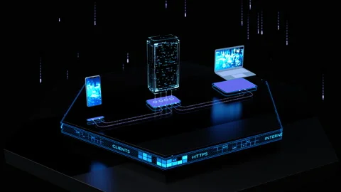 Server sync device Stock Footage 134552024