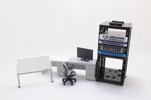 A Server test in room. Servers being tested in room. Stock Photos