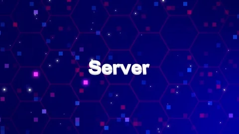 Server text animation with background Видео 260209803