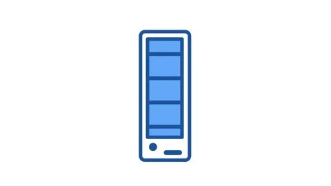 Server Tower Icon Stock Footage 346804152