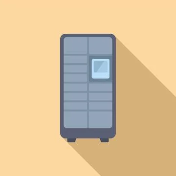 Server tower network technology icon Stock Illustration
