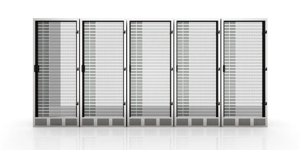 Server towers... Stock Illustration