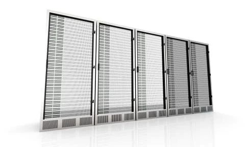 Server towers. Stock Illustration