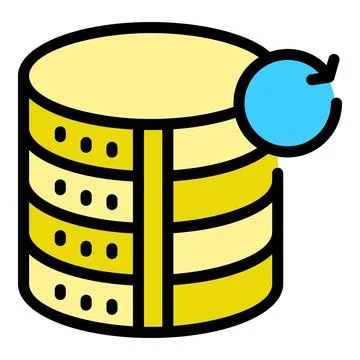 Server update icon vector flat Stock Illustration