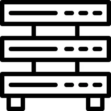 Server Vector Icon Design Illustration Stock Illustration