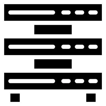 Server Vector Icon Design Illustration Stock Illustration
