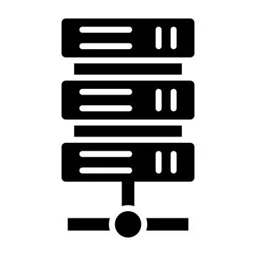 Server Vector Icon Design Illustration Stock Illustration