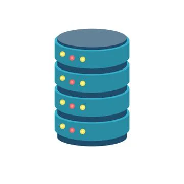 Server Vector Icon 스톡 일러스트