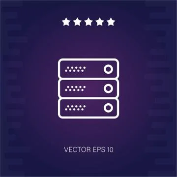 Server vector icon Stock Illustration