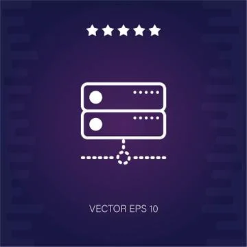 Server vector icon Stock Illustration