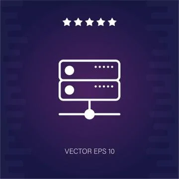 Server vector icon Stock Illustration