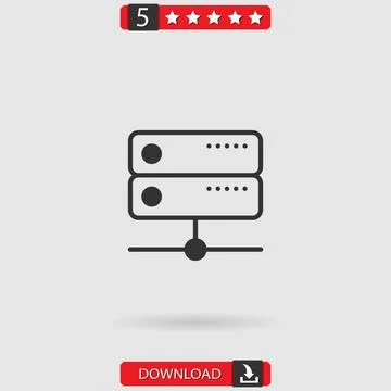 Server vector icon Stock Illustration