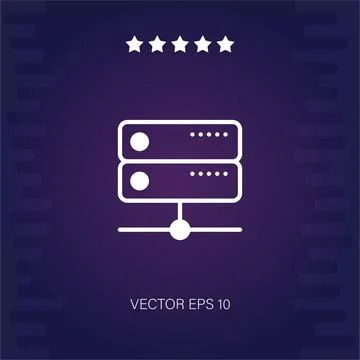 Server vector icon Stock Illustration