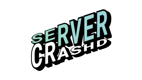 SERVER vs CRASHD, 3D Text Animation in Isometric View with Opposite Word Motion Stock Footage 314263961