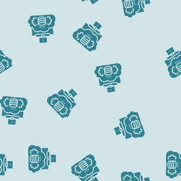 Serverless architecture software glyph seamless pattern Illustrazione stock