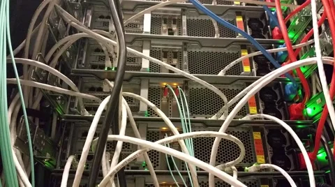 Servers and connections Stock Footage 55765076