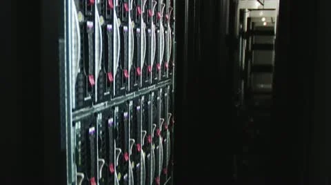 Servers close up. Modern datacenter. Cloud computing 動画素材 12428841