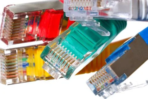 Servers connections. Stock Photos