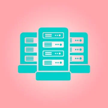 Servers in data center. 스톡 일러스트